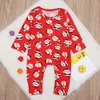 Noël Filles Bébé Combinaisons Vêtements Santa À Manches Longues Toddler Barboteuses À Manches Longues Xmas Infant Romper Boutique Bodys Vêtements