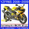 kit de carenagem yamaha r6 amarelo