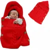 Newborn Knitted Sleeping Bags Baby Handmade Blankets Toddler Winter Wraps Photo Swaddling Nursery Bedding Stroller Cart Swaddle Robe OOA3850