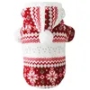 Vêtements de chien de chien chaud d'hiver doux Christmas Hiver confortable flocon de carif