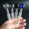 Pipes à eau en verre colorées de 5 pouces Great Pyrex Oil Burner dab rig Bong avec équilibreur de couleur différente pour fumer