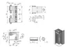 Dobradiça de porta removível, controle de máquinas industriais, armário elétrico, caixa de distribuição de energia, caixa base, switchbox232v