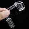 Quartz Banger Domeless Nail Long Neck 4mm 10 14 18mm Male Female Clear Joint Oil Rigs Dab 682 Wholesale