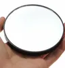 Miroir mural avec loupe 10 X, petit miroir de maquillage rond et compact avec deux ventouses, 8015295