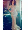 이브닝 드레스 Yousef Aljasmi Kim Kardashian Long Sleeve O-Neck Beaded Crystal Mermaid SS Almoda Gianninaazar Zuhlair Murad 0037