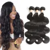 Malaisien 3 Bundles Long Pouce 30 pouces à 40 pouces Haute Qualité Corps Vague Malaisienne Vierge Cheveux Produits En Gros Couleur Naturelle