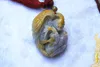 Vacker naturlig Nanyang unik jade, hela snidningen av örnen som flyger. Amulet halsband hänge, världen ensam den här.