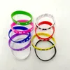 Nouvelle vente directe en gros 100pcs gelée Silicone Bracelet Bracelets en caoutchouc élastique pour hommes femmes bijoux accessoires de mode manchette cadeaux