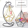 16 * 23 cm miniatuur glas terrarium geometrische diamant desktop tuin plantenbak indoor kas succulent planten home decor gratis verzending