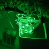 LED-strängar 9 Färg 5M 50LEDS Fairy Christmas Lampor Lampa Batteri Dekorativ Belysning Sträng Pärlor DC Semester