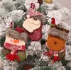 Hot 2019 atacado frete grátis NEW anos meias de natal dom saco decoração santa boneco de neve árvore de natal pingente