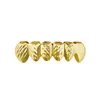 Hip Hop Grillz Złoty wzór rzeźbienia grille dentysty
