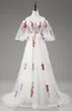 Magnifiques robes de bal à épaules dénudées avec des Appliques, en Tulle, manches de poète, robes de soirée à lacets dans le dos, ligne A, robe de soirée, images réelles