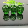 verre soufflé vert