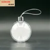 Moda fai da te Blank sublimazione plastica rotonda stella fiocco di neve ornamento di Natale per calore trasferimento di calore premere decorazione della macchina regalo 2018