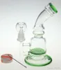 glass water pipe honeycomb perc glass concentrated oil rigs with wax oil container and dabber nail