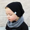 Fashion Cute Solid Knitted Cotton Hats For Newborn Baby Children Autumn Winter Warm Earmuffs Colorful Crown Caps Skullies TO982