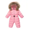 ロシア新生ベビー服冬ジャンプスーツ暖かいアウターウェアコートジャケットの女の子の赤ちゃん服男の子パーカースノーウェアロンパース