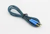 Câble Audio AUX double mâle, 1m/3 pieds, 3.5mm, plaqué or, cordon en tissu tressé en soie de poisson, 20 +