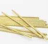 Paper Straws Metallic Gold heart star Foil Stripe Paper Straws Gold Foil Stripe Paper Straws Party Supplies