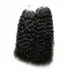 Produtos de salão Virgin Mongolian Afro Kinky Curly Cabelo 200s Aplicar cabelo Natural Micro Link Extensões de Cabelo Humano 200G Micro Bead Extensões