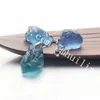 10 Pcs Irrégulier Naturel Cru Bleu Vert Fluorite Minérale Pierre Pendentif Charmes Rugueuse Guérison Cristal Fluorite Quartz Pendentif Bijoux Accessoire