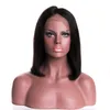 Perruque Bob Lace Front Wig Remy naturelle, cheveux courts, avec cheveux de bébé, densité 150%, 10-20 pouces, pour femmes