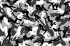 Stickers Sneeuwmeisje Gedrukt Camouflage Vinyl Voor Auto Vrachtwagen Wrap styling Camo Bedekkende Film met luchtafgifte / Bubble Free Grootte 1,52x10m/20