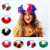 Mode Rose fleur bandeau chapeaux femmes fille élastique bandeaux coréen Floral bandes de cheveux cheveux accessoires coiffure