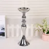 Ślubny Świecznik 32/38/50 cm Silver / Gold Candlestick Home Decoration Ozdoby Drogowe Ołów Stołowy Główny Wazon Kwiat Arkładstwo Ślubne Prop