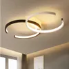 Moderne LED-plafondlamp aluminium 2c cirkelvormige kroonluchter verlichting voor woonkamer slaapkamer gang