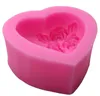 3D Hjärtblomma Mögel för kakasilikonform Cake Cake Decoration Tools Fondant Flowers Wedding Cakes Mold 122629