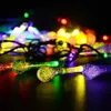 Solar String Lights LED Water Drop Lights Dekoracyjne słoneczne bajkowe lampki, 5M 50 LED Lights, idealne do dekoracji domu, ogrodu