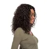 Афро вьющиеся волосы человеческие волосы монолитный парики 2#Цвет девственницы 130% плотность 18 дюймов парики волос для черных женщин