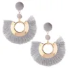 2018 Bohemian Big Tassel Kolczyki dla kobiet Lady Fringe Fringe Earring Ręcznie