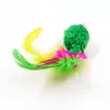 Colorful Soft Fleece False Mouse Toys For Cat Feather Funny Playing Pet Dog Small Animals feather Toy Kitten9171707