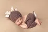 اليدوية الكروشيه محبوك الطفل قبعة السراويل مجموعة الوليد الطفل صور التصوير الدعائم ل 0-6 أشهر عيد الميلاد دير تصميم زي