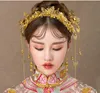 Chinese bruid hoofdtooi kostuum haar kwast bruiloft show kleding accessoires wo