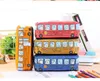 Kinderen potlood case cartoon school bus auto briefpapier tas schattige dieren canvas potlood tassen voor jongens meisjes schoolbenodigdheden speelgoed geschenken