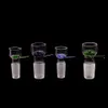 14mm Bowls 18mm Male Female joint glass bowl holder Blue Green Snowflake Filter thick piece for Smoking Oil Rigs bongs