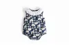 Ins Hot Styles Baby Kids Kläder Flyga Ärmlös Romper Blommig Print Romper Rund Krage Elegant Sommar Romper Ny Sommar