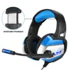 Onikuma K5 Bästa spelheadset Gamer Casque Deep Bass Gaming Headphones för dator PC PS4 Laptop Notebook med mikrofon LED 20st / lot