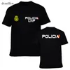 Espana Policia Spain National Espana Policia Anti Riot Swat Geo Goes Special Forces Men T-shirt Tops Tees