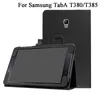 PU Skórzana Pokrywa Do Samsung Galaxy Tab a 8.0 2017 T380 T385 SM-T385 Tablet Stand Case Folio