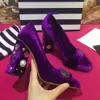 Neue 2018 Frauen Karree High Heels Echtes Leder Starke Ferse Hochzeit Schuhe Frau Herz Bestickt Spike Stiletto Formale Pumps