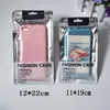 13.5*24cm Zipper Retail Package Silver Transparent Bag Cell Phone FOR iPhone 12 pro Max 11 Xs XR Case Plastic Packing Bags Hang Hole Pouches