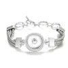 Snap Button Cuffs And Buttons Noosa Snap Bracelet 18mm Chunks Noosa Snap Jewelry For Women Bracelets Silver Plated