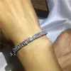 Choucong, nuevo estilo, pulsera infinita, diamante, oro blanco, relleno, fiesta, boda, brazalete para mujer, accesorios de moda