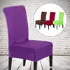20 couleurs de chaise de salle à manger en polyester en polyester pour chaise de mariage pour chaise de mariage couverture de chaise de salle à manger marron Couvertures de siège C1752724966