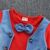 Verano niños niños niñas ropa moda 2018 bebés manga corta camiseta pantalones cortos 2 piezas / conjuntos niños algodón puro ropa bowknot conjuntos